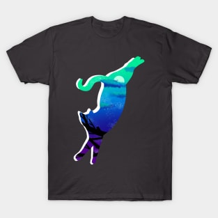 Stretched Grimm Cat :: Canines and Felines T-Shirt